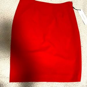 Sexy red above knee length Calvin Klein casual skirt
